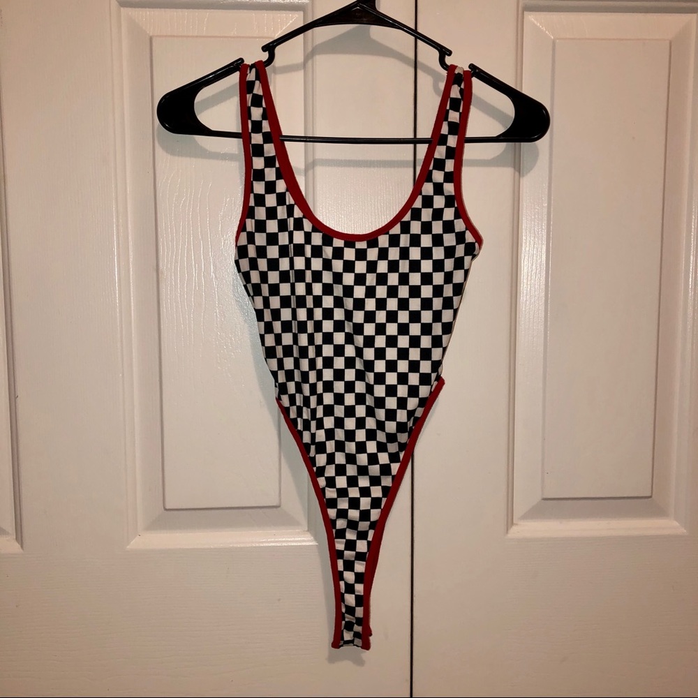 Checkered Body Suit